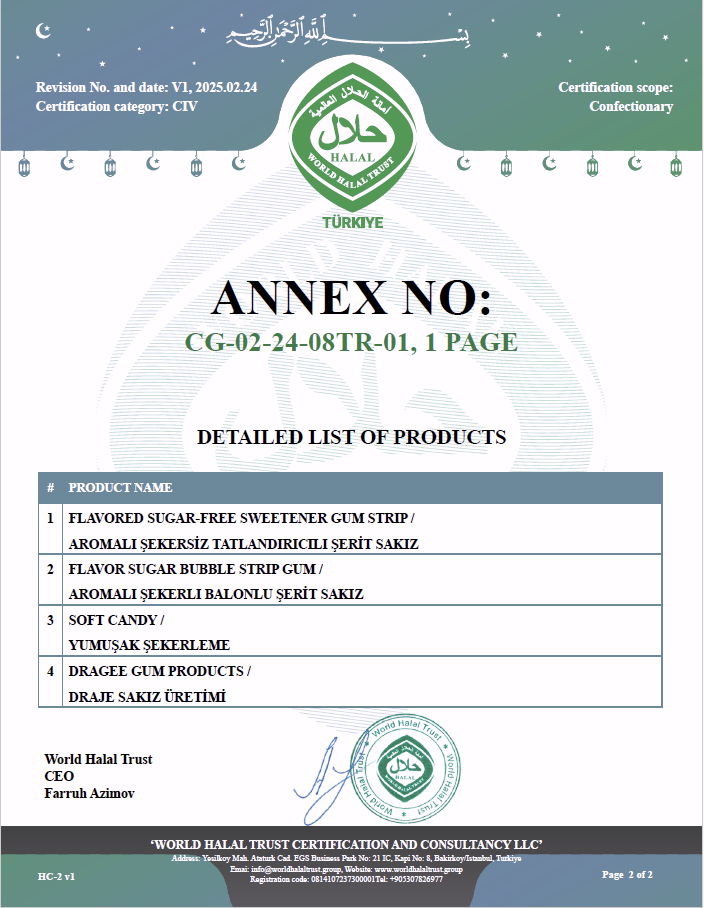 Helal Sertifikası Sayfa 2